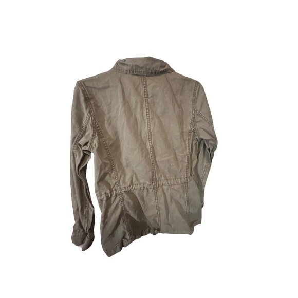 Madewell Women's Fleet Utility Jacket Army Green Cotton Military Style Size Smal - Picture 3 of 5